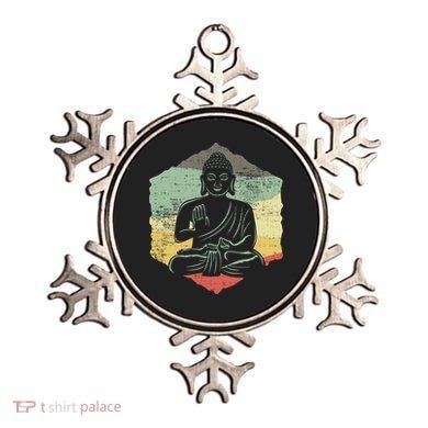Vintage Retro Style Buddha Meditation Gift Design Idea Cool Gift Ornament