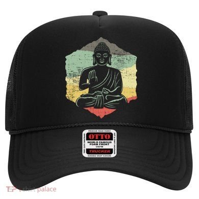 Vintage Retro Style Buddha Meditation Gift Design Idea Cool Gift Hat