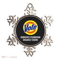 Vote Removes Stubborn Orange Stains Antitrump Ornament thumb 0