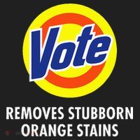 Vote Removes Stubborn Orange Stains Antitrump Golf Towel thumb 3