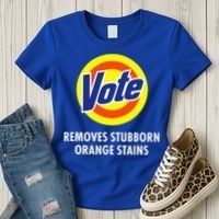 Vote Removes Stubborn Orange Stains Antitrump Women's T-Shirt thumb 3