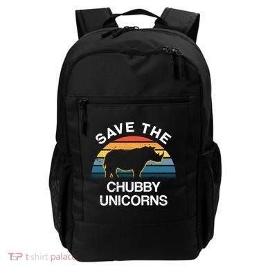 Vintage Retro Save The Chubby Unicorns Gift Backpack