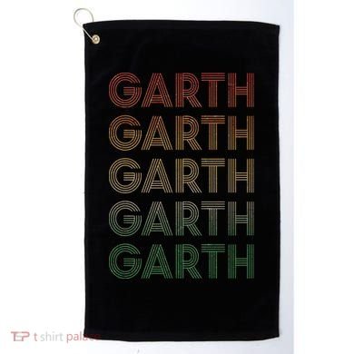 Vintage Retro Style Garth Golf Towel