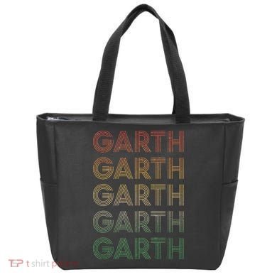 Vintage Retro Style Garth Tote Bag