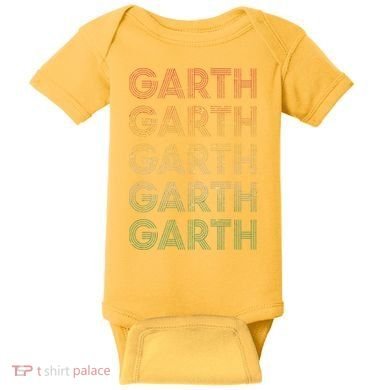 Vintage Retro Style Garth Baby Bodysuit