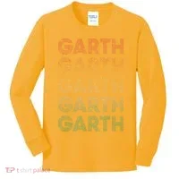 Vintage Retro Style Garth Kids Long Sleeve Shirt thumb 0