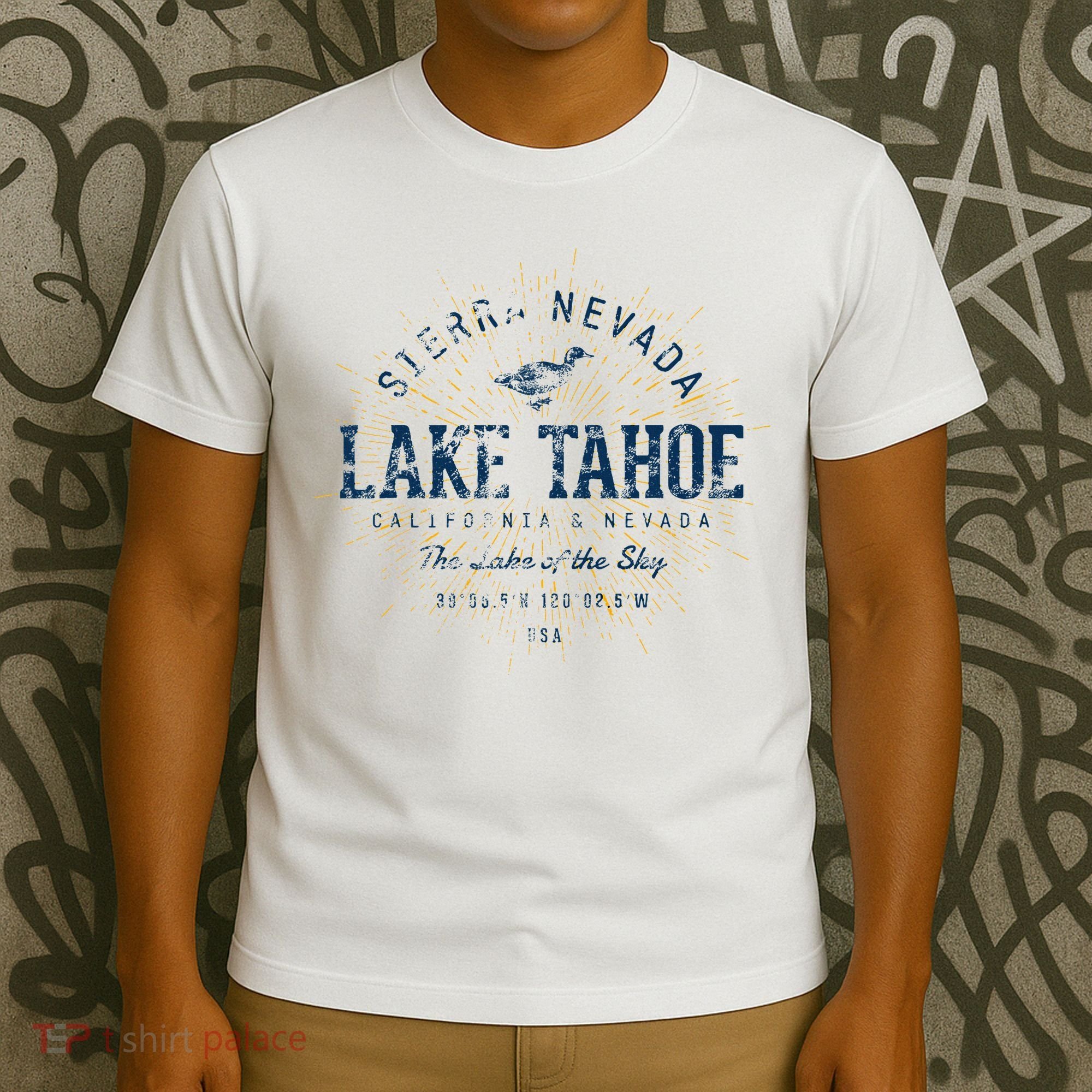 Vintage Retro Style Lake Tahoe T-Shirt