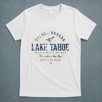 Vintage Retro Style Lake Tahoe T-Shirt thumb 5