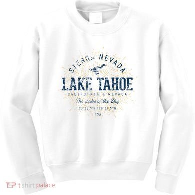Vintage Retro Style Lake Tahoe Kids Sweatshirt
