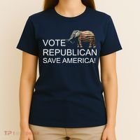 Vote Republican Save America T-Shirt thumb 4