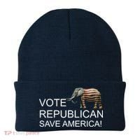 Vote Republican Save America Beanie thumb 0