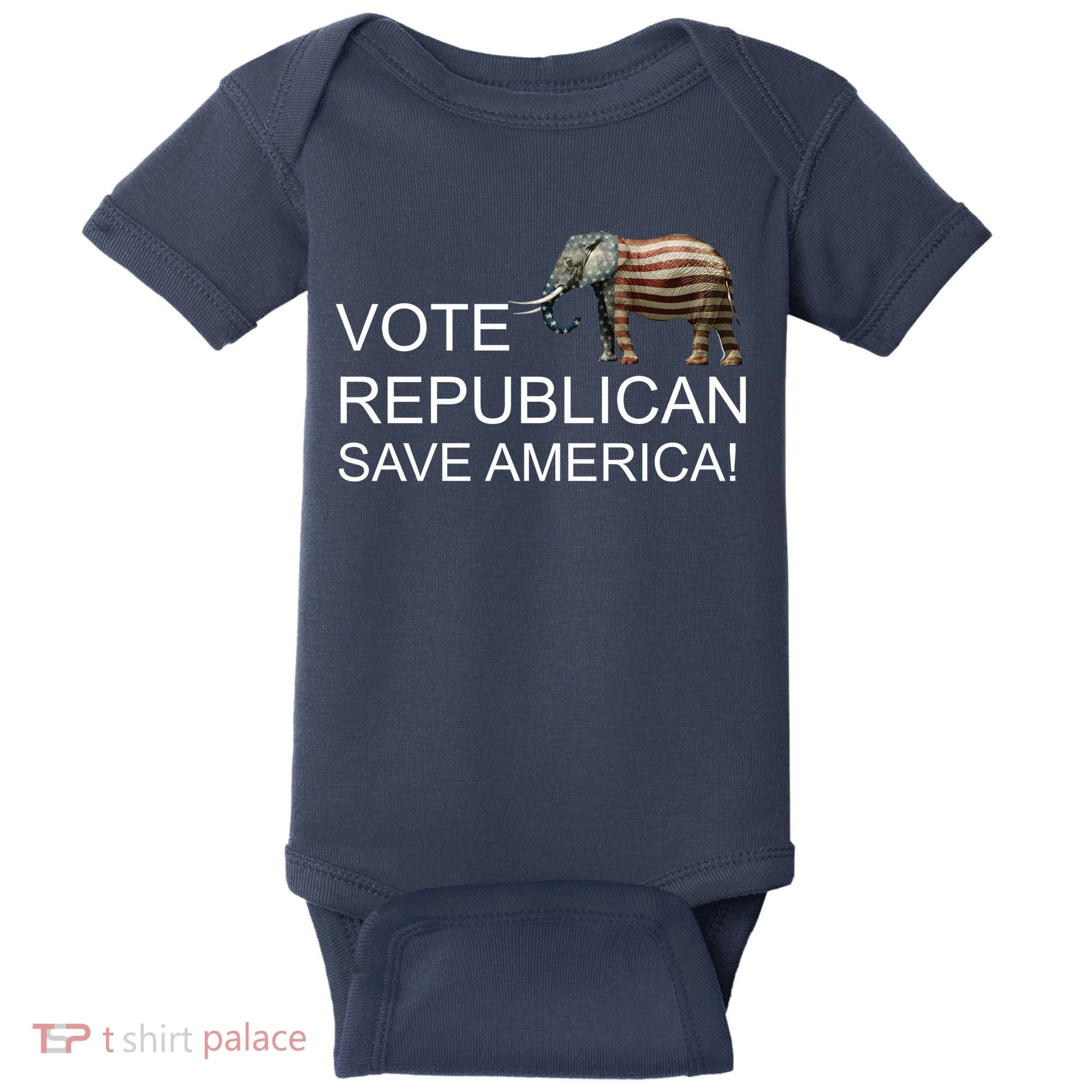 Vote Republican Save America Baby Bodysuit