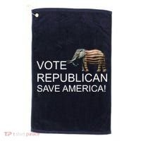 Vote Republican Save America Golf Towel thumb 0