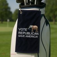 Vote Republican Save America Golf Towel thumb 2