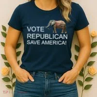 Vote Republican Save America Women's T-Shirt thumb 2