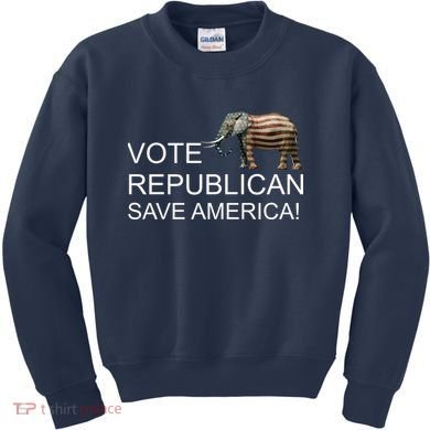 Vote Republican Save America Kids Sweatshirt