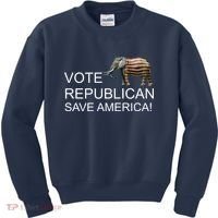 Vote Republican Save America Kids Sweatshirt thumb 0