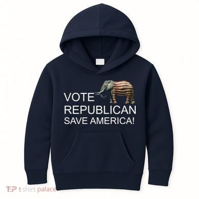 Vote Republican Save America Kids Hoodie