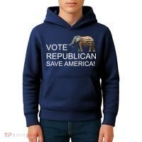 Vote Republican Save America Kids Hoodie thumb 4