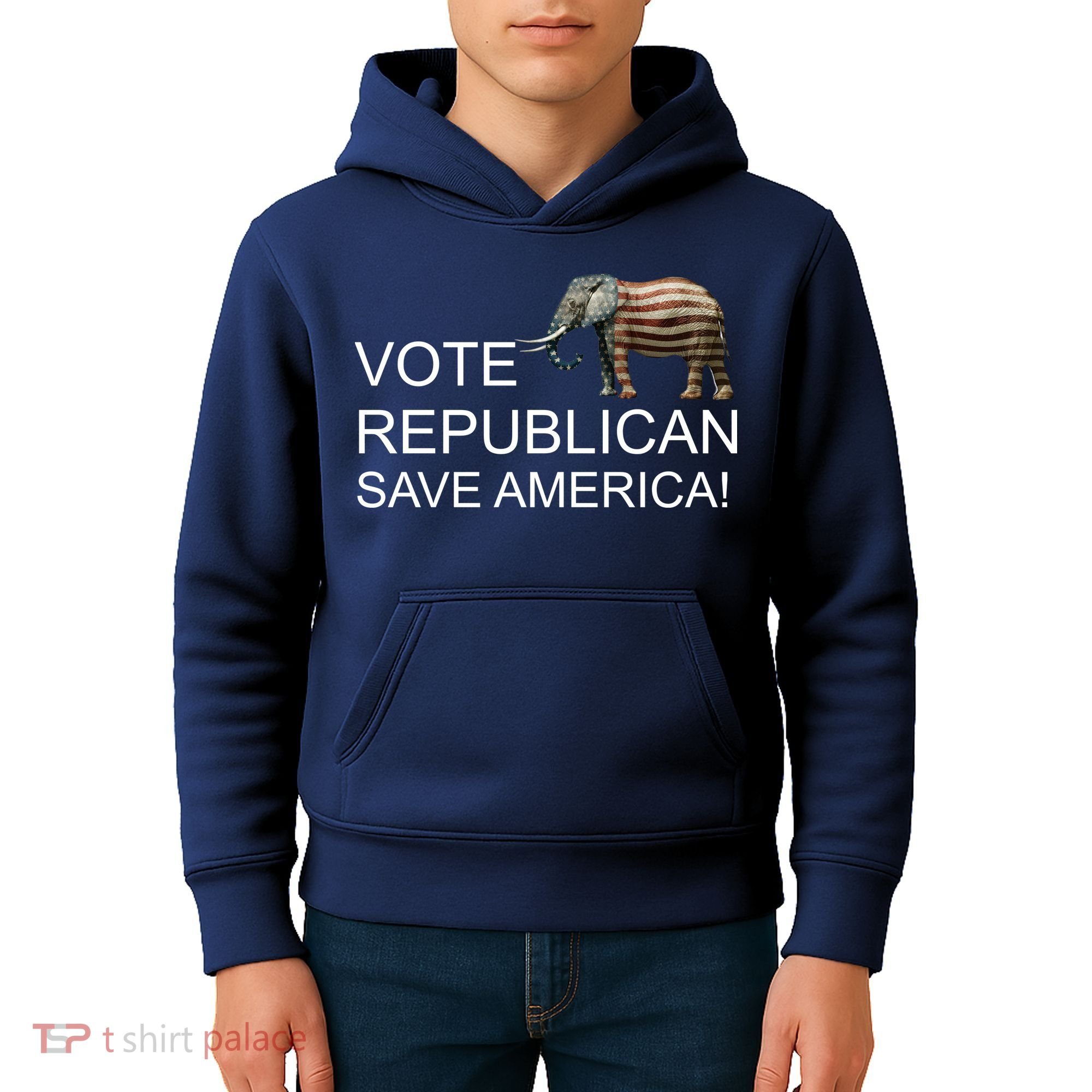 Vote Republican Save America Kids Hoodie