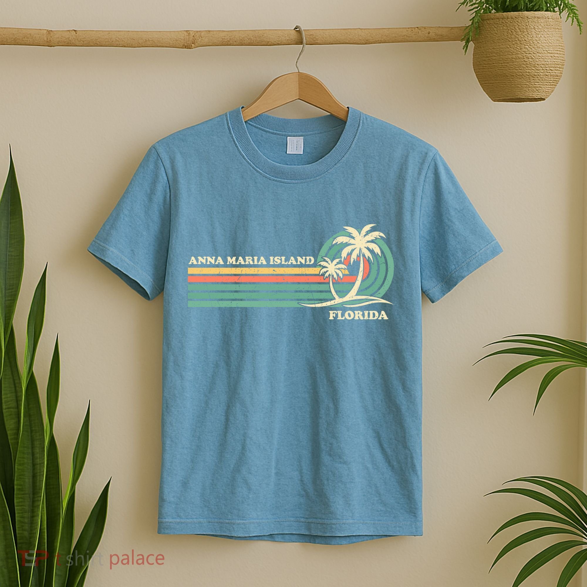Vintage Retro Summer Vacation Florida Anna Maria Island Cool Gift T-Shirt