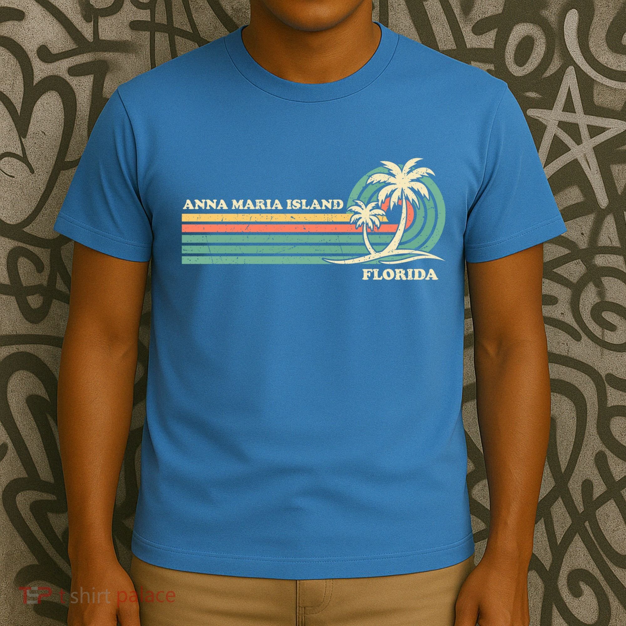 Vintage Retro Summer Vacation Florida Anna Maria Island Cool Gift T-Shirt
