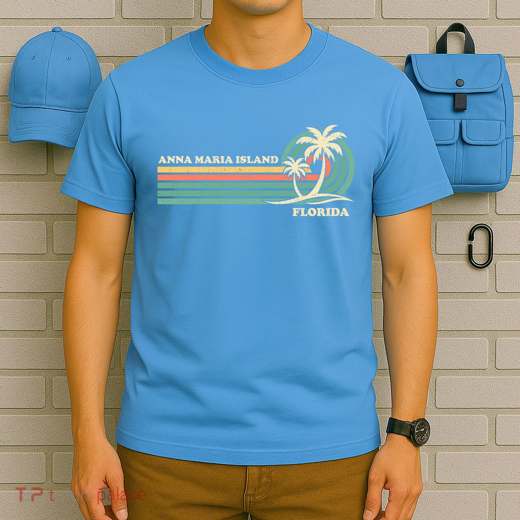 Vintage Retro Summer Vacation Florida Anna Maria Island Cool Gift T-Shirt