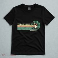 Vintage Retro Summer Fishing Michigan Torch Lake T-Shirt thumb 5