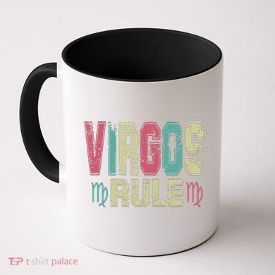 Virgos Rule September August Birthday Distressed Funny Gift Coffee Mug