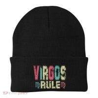Virgos Rule September August Birthday Distressed Funny Gift Beanie thumb 0