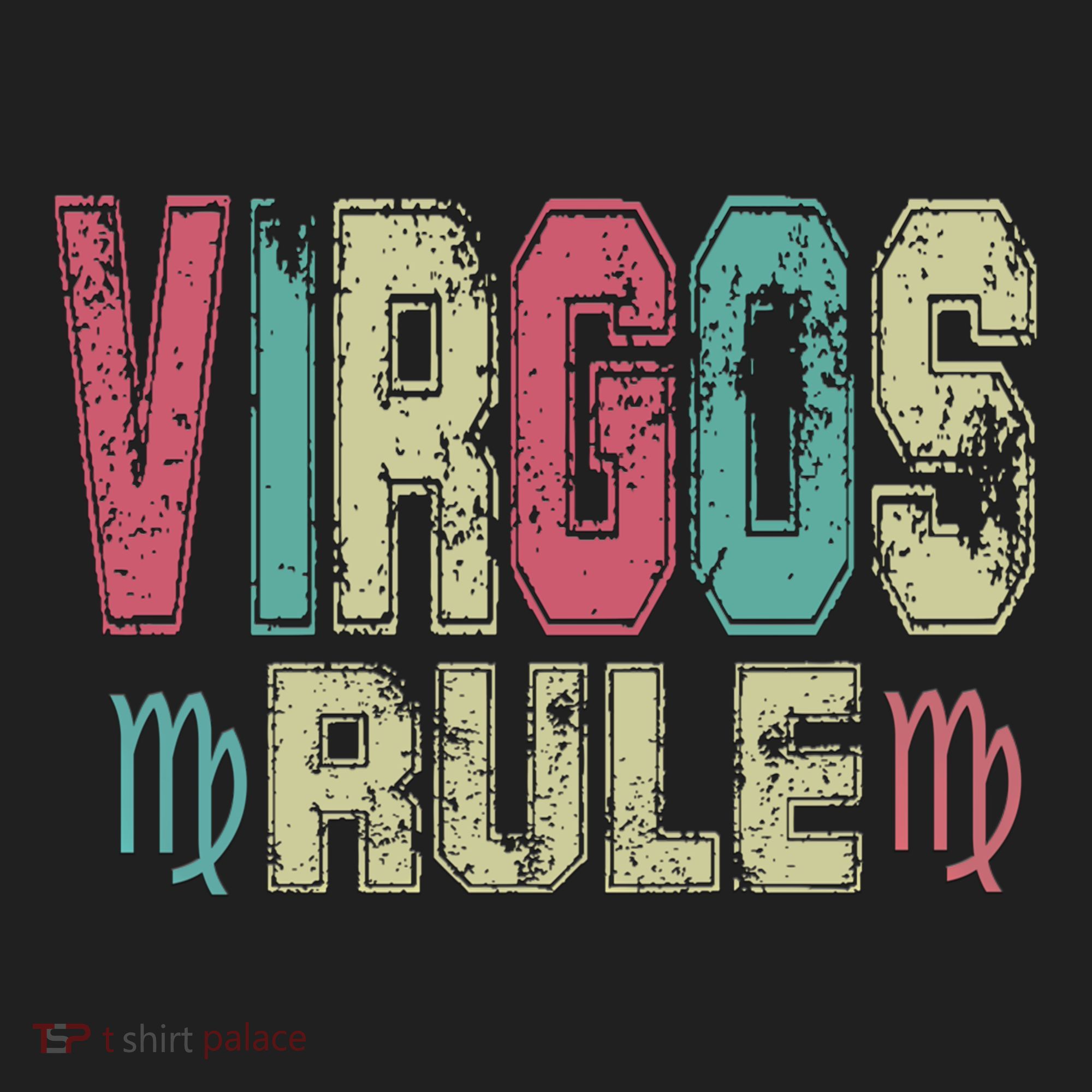 Virgos Rule September August Birthday Distressed Funny Gift Beanie