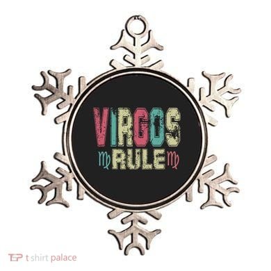 Virgos Rule September August Birthday Distressed Funny Gift Ornament
