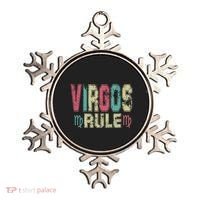 Virgos Rule September August Birthday Distressed Funny Gift Ornament thumb 0
