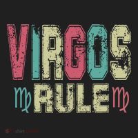 Virgos Rule September August Birthday Distressed Funny Gift Hat thumb 2
