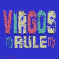 Virgos Rule September August Birthday Distressed Funny Gift Coaster thumb 2