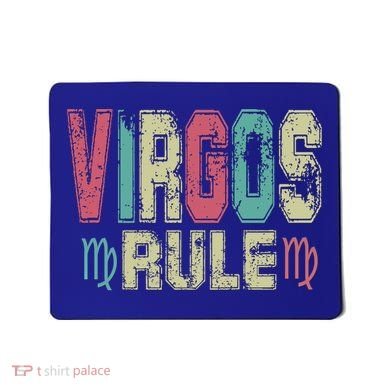 Virgos Rule September August Birthday Distressed Funny Gift Mousepad