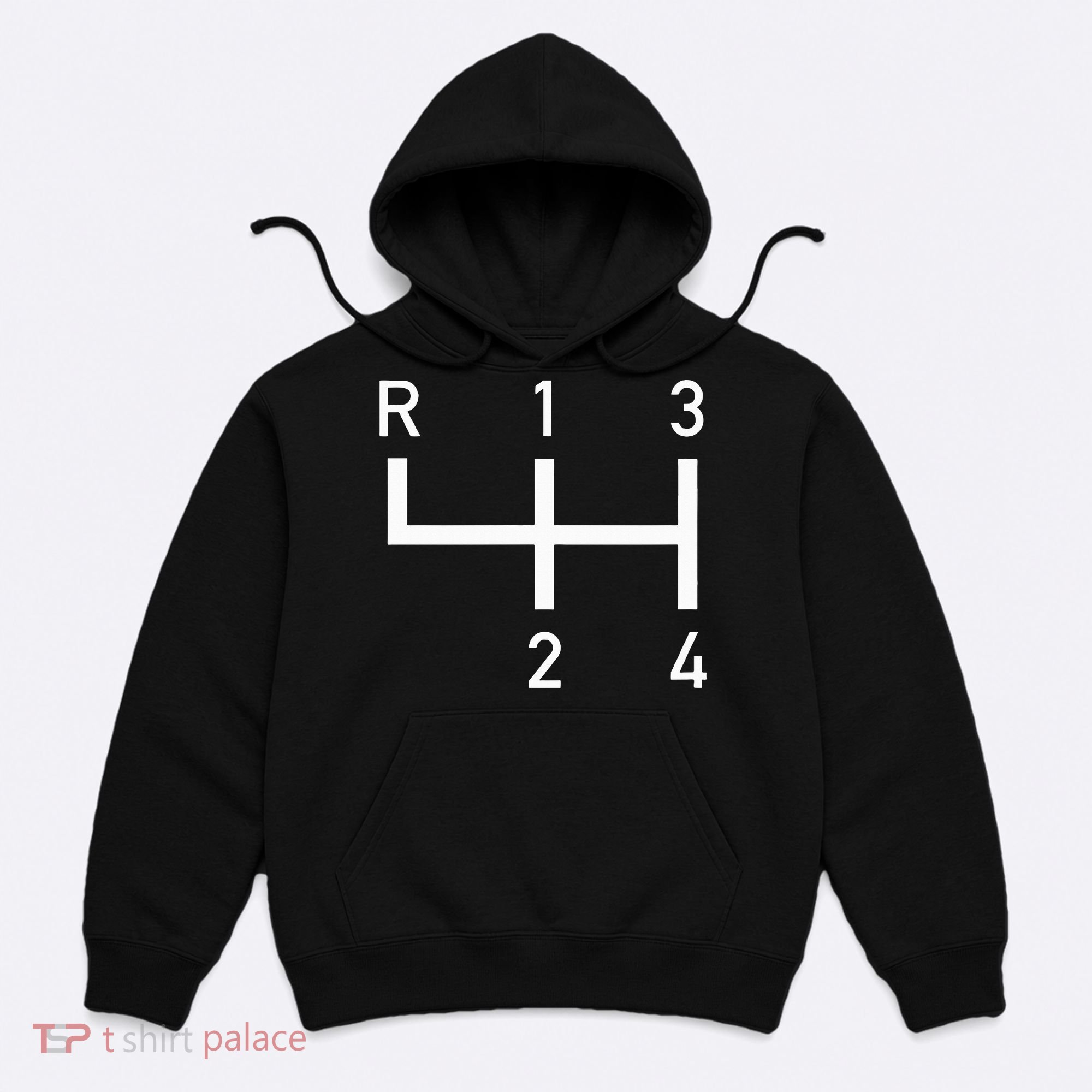 Vintage Racer Shift Pattern 4 Speed Manual Hoodie