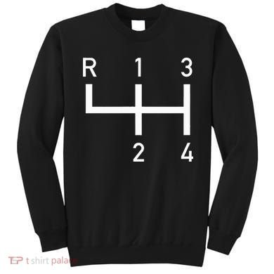 Vintage Racer Shift Pattern 4 Speed Manual Sweatshirt
