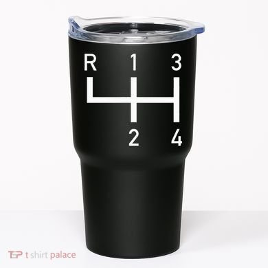 Vintage Racer Shift Pattern 4 Speed Manual Tumbler