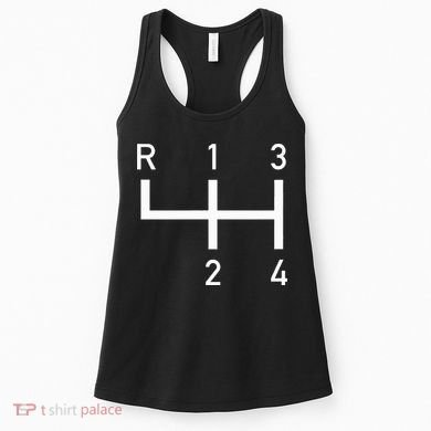 Vintage Racer Shift Pattern 4 Speed Manual Women's Tank Top