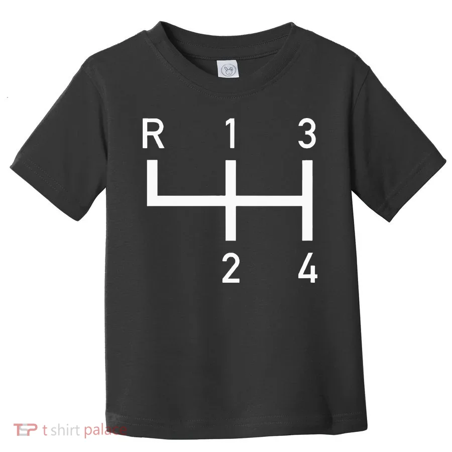 Vintage Racer Shift Pattern 4 Speed Manual Toddler T-Shirt