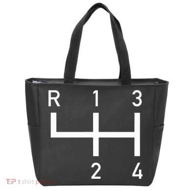 Vintage Racer Shift Pattern 4 Speed Manual Tote Bag