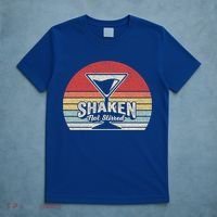 Vintage Retro Shaken Not Stirred Martini Cocktail Gift T-Shirt thumb 5