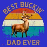 Vintage Retro Style Whitetailed Deer Best Buckin Dad Ever Great Gift T-Shirt thumb 7