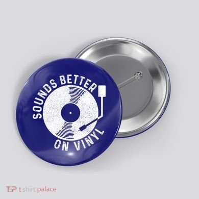 Vinyl Record Sounds Better On Vinyl Vintage Retro Dj Gift Cool Gift Button