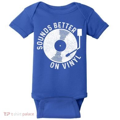 Vinyl Record Sounds Better On Vinyl Vintage Retro Dj Gift Cool Gift Baby Bodysuit