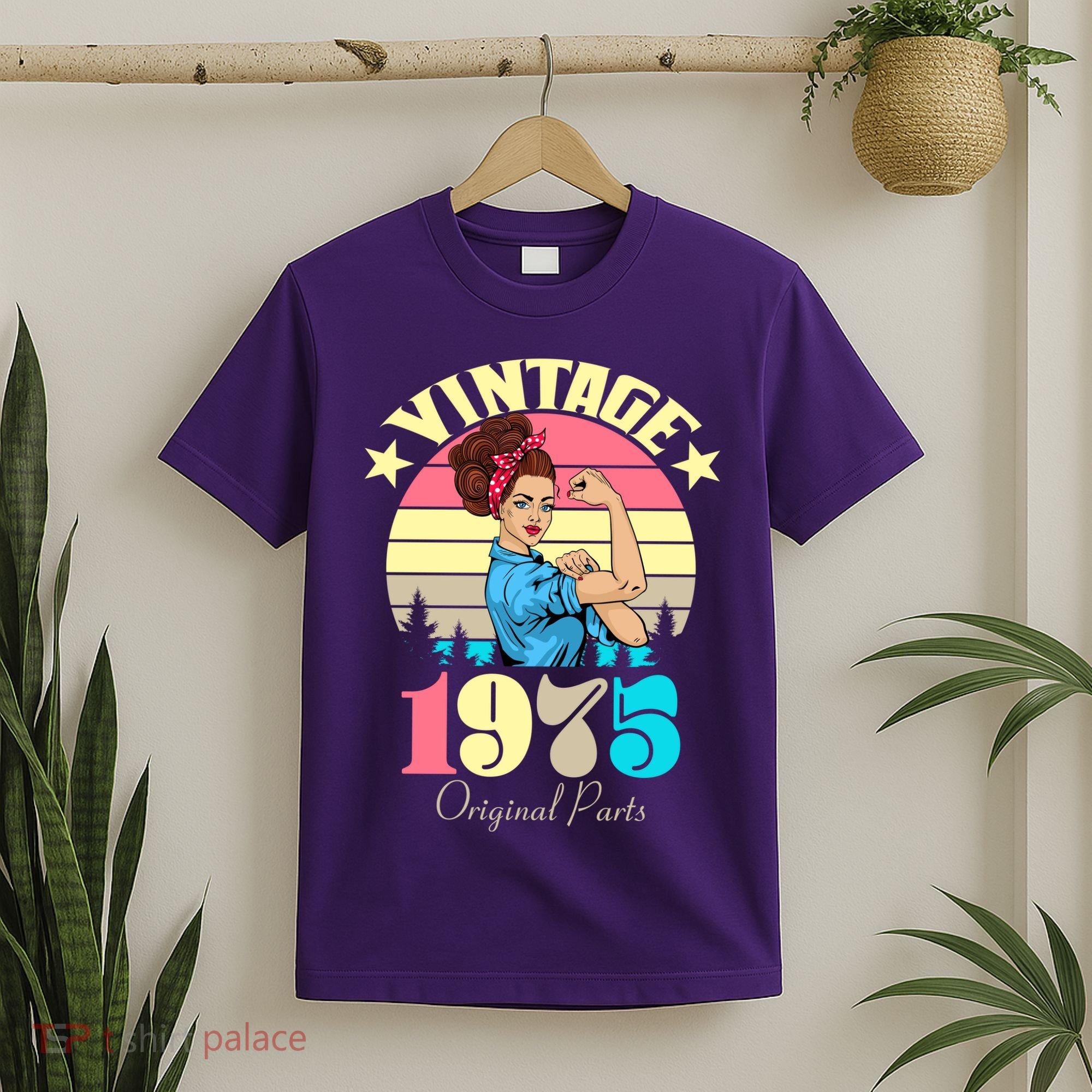 Vintage Rosie The Riveter 1975 Original Parts 50th Birthday T-Shirt
