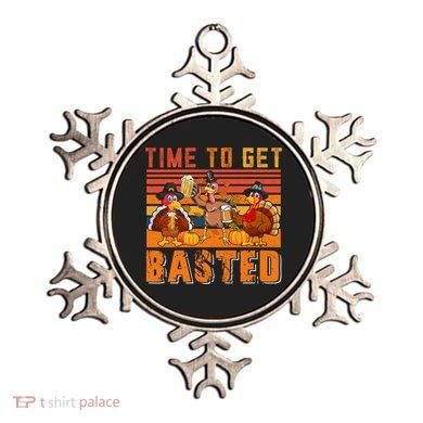 Vintage Retro Time To Get Basted Three Turkeys Ing Beer Gift Ornament