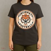 Vintage Roaring Tiger Football Logo Emblem T-Shirt thumb 4