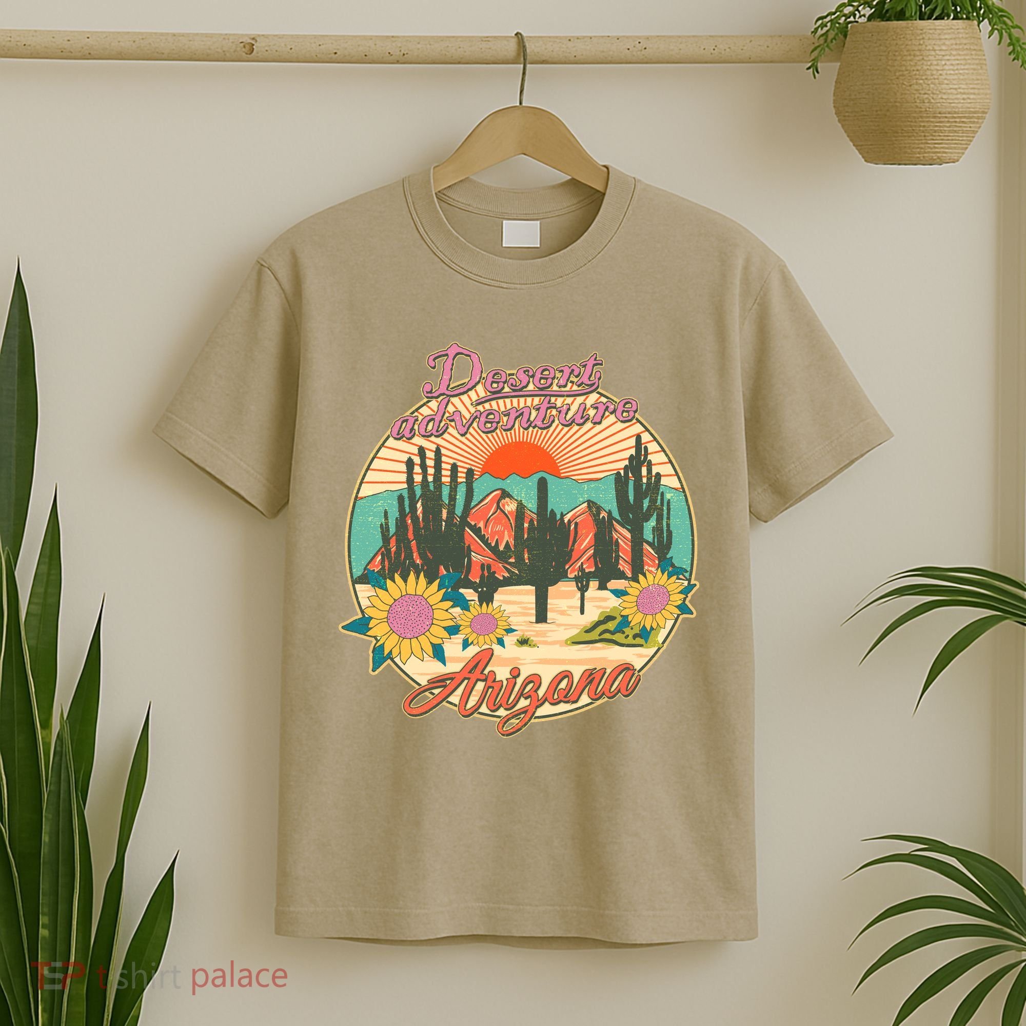 Vintage Retro Travel Arizona Desert Adventure Emblem T-Shirt